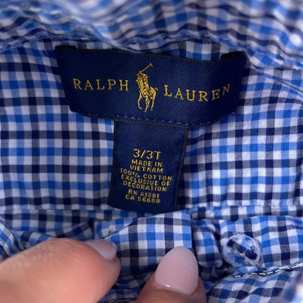 Ralph Lauren boys 3T button down collared shirt